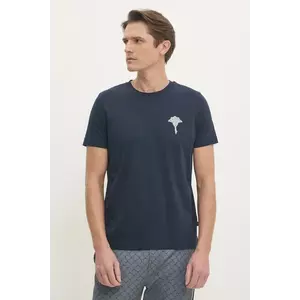 Joop! tricou din bumbac barbati, culoarea albastru marin, cu imprimeu, 30044674 imagine