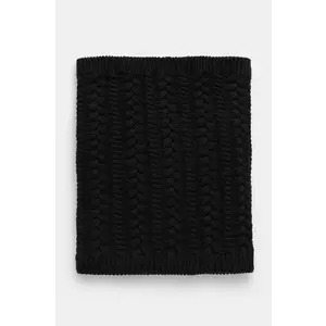 Medicine fular impletit barbati, culoarea negru, neted imagine