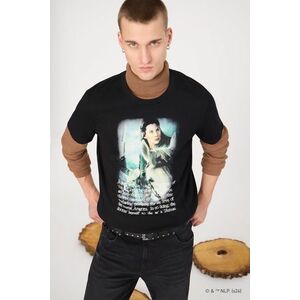 Medicine tricou din bumbac culoarea negru, cu imprimeu imagine