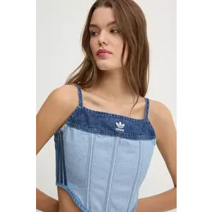 adidas Originals top din denim x Ksenia Schneider neted, IW5671 imagine