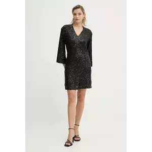 Bruuns Bazaar rochie culoarea negru, mini, dreaptă, BBW4192 imagine