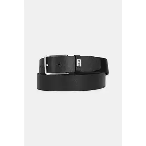 BOSS curea de piele barbati, culoarea negru, 50529898 imagine
