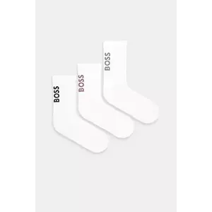 BOSS sosete 3-pack barbati, culoarea alb, 50531540 imagine