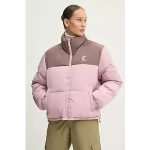 Karl Kani geaca cu doua fete femei, culoarea roz, de iarna, 61760012 imagine