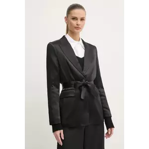 OUI sacou culoarea negru, un singur rand de nasturi, neted, 89070 imagine