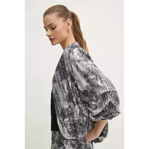 DIANE VON FURSTENBERG sacou culoarea argintiu, desfacut, modelator, DVFJS4S003 imagine