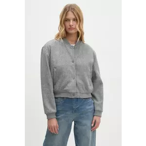 Answear Lab geaca bomber femei, culoarea gri, de tranzitie imagine