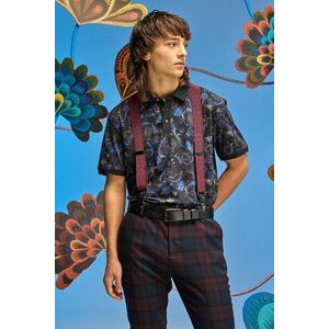 Medicine tricou polo culoarea negru, modelator imagine