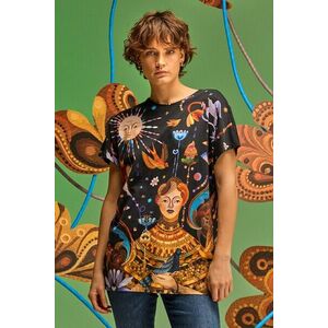 Medicine tricou din bumbac culoarea negru, cu spate descoperit imagine