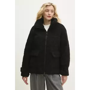 Answear Lab geaca femei, culoarea negru, de tranzitie, oversize imagine