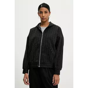 Answear Lab bluza femei, culoarea negru, cu glugă, modelator imagine