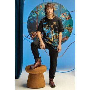 Medicine tricou din bumbac culoarea negru, cu imprimeu imagine