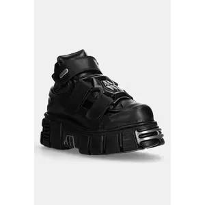 New Rock sneakers din piele culoarea negru, M.285.S1 imagine