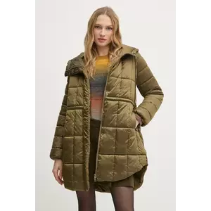 Sisley geaca femei, culoarea verde, de iarna, 2E3XLN052 imagine