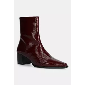 Vagabond Shoemakers cizme de piele GISELLE femei, culoarea bordo, cu toc drept, 5854-060-38 imagine