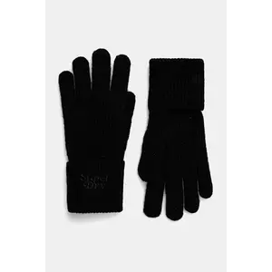 Superdry manusi din amestec de lana culoarea negru, Y9310077A-02A imagine