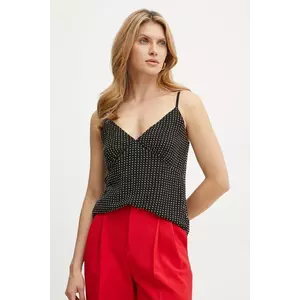 MICHAEL Michael Kors top culoarea negru, cu imprimeu, MF440P77R3 imagine