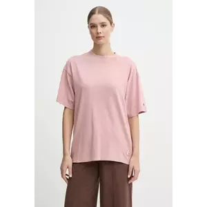Champion tricou din bumbac femei, culoarea roz, 117449 imagine