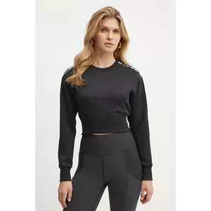 PLEIN SPORT bluza femei, culoarea negru, cu imprimeu, AADC WJO1017 STE003N imagine