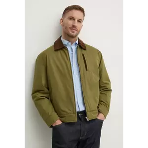 United Colors of Benetton geaca barbati, culoarea verde, de tranzitie, 26UWUN05T imagine