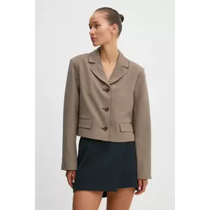 Abercrombie & Fitch sacou culoarea maro, un singur rand de nasturi, modelator, KI144-4154 imagine