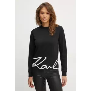 Karl Lagerfeld bluza femei, culoarea negru, cu imprimeu, A1W20010 imagine