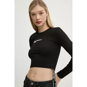 Karl Lagerfeld Jeans longsleeve femei, culoarea negru, A1W17037 imagine