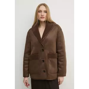 Hoss Intropia geaca femei, culoarea maro, de tranzitie, 5458312 imagine