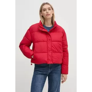 Pepe Jeans geaca CARLEY femei, culoarea rosu, de iarna, PL402453 imagine