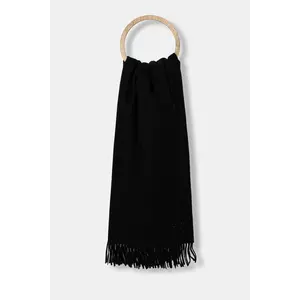 A.P.C. eșarfă de lână Echarpe Alix culoarea negru, uni WOAFE.M15170-BLACK imagine