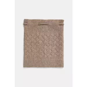 Answear Lab fular de lana culoarea bej, neted imagine