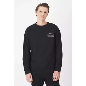 Medicine longsleeve din bumbac culoarea negru, cu imprimeu imagine