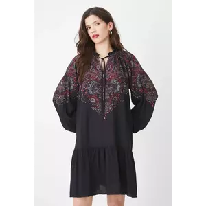 Medicine rochie culoarea negru, mini, oversize imagine