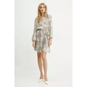 Morgan rochie RANEL.F culoarea bej, mini, evazată, RANEL.F imagine