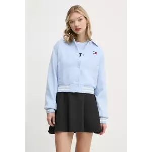 Tommy Jeans geaca din amestec de lana de tranzitie, oversize, DW0DW20165 imagine