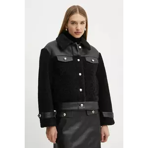 Morgan geaca GSHEEP femei, culoarea negru, de tranzitie, GSHEEP imagine