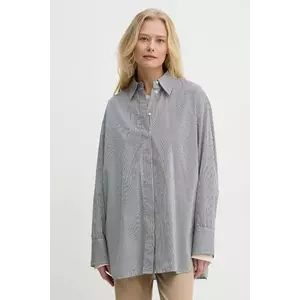 Marc O'Polo camasa din bumbac femei, culoarea alb, cu guler clasic, relaxed, 500081342019 imagine