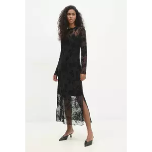 Answear Lab rochie culoarea negru, maxi, mulată imagine