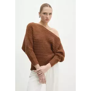 Answear Lab pulover femei, culoarea maro, călduros imagine
