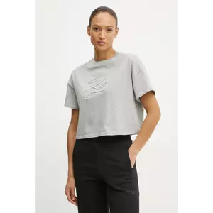 Karl Lagerfeld tricou din bumbac femei, culoarea gri, A1W17071 imagine
