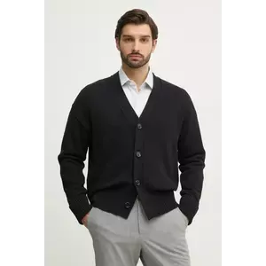 BOSS cardigan din amestec de lână culoarea negru, 50531158 imagine