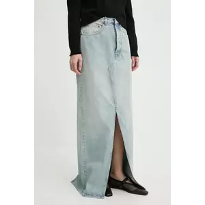 MM6 Maison Margiela fustă din denim maxi, dreaptă, S62MI0021.S30589 imagine