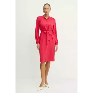 Boss Orange rochie culoarea roz, mini, dreaptă, 50519467 imagine
