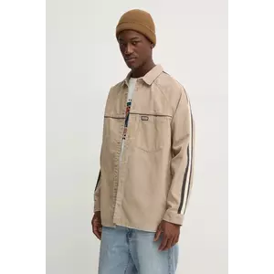 Quiksilver camasa din bumbac Seward barbati, culoarea bej, cu guler clasic, relaxed, EQYWT04583 imagine