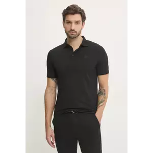 Karl Lagerfeld tricou polo barbati, culoarea negru, neted, 500221.745750 imagine