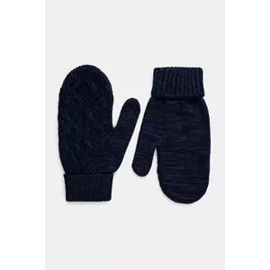 Icebreaker manusi Merino Cable Knit culoarea albastru marin, IB0A573H0781 imagine