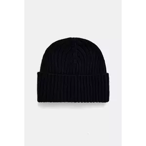 Sisley căciulă din amestec de lână culoarea bleumarin, din tesatura uni, 132HSA00B imagine