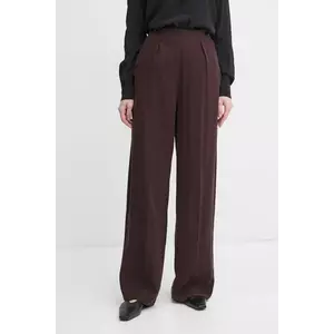 G-Star pantaloni femei, culoarea maro, lat, high waist, D25315-D522 imagine