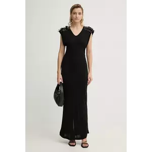 Bruuns Bazaar rochie culoarea negru, maxi, evazată, BBW4213 imagine