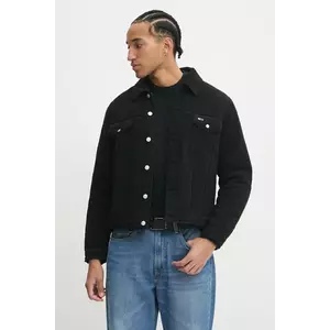 Tommy Jeans geacă bărbați, culoarea negru, de tranziție, DM0DM21093 imagine